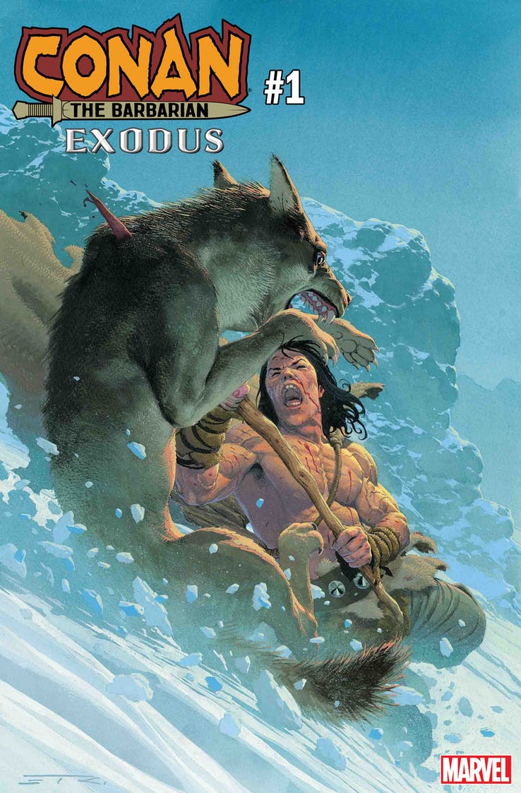 Conan the Barbarian: Exodus #1, copertina di Esad Ribic