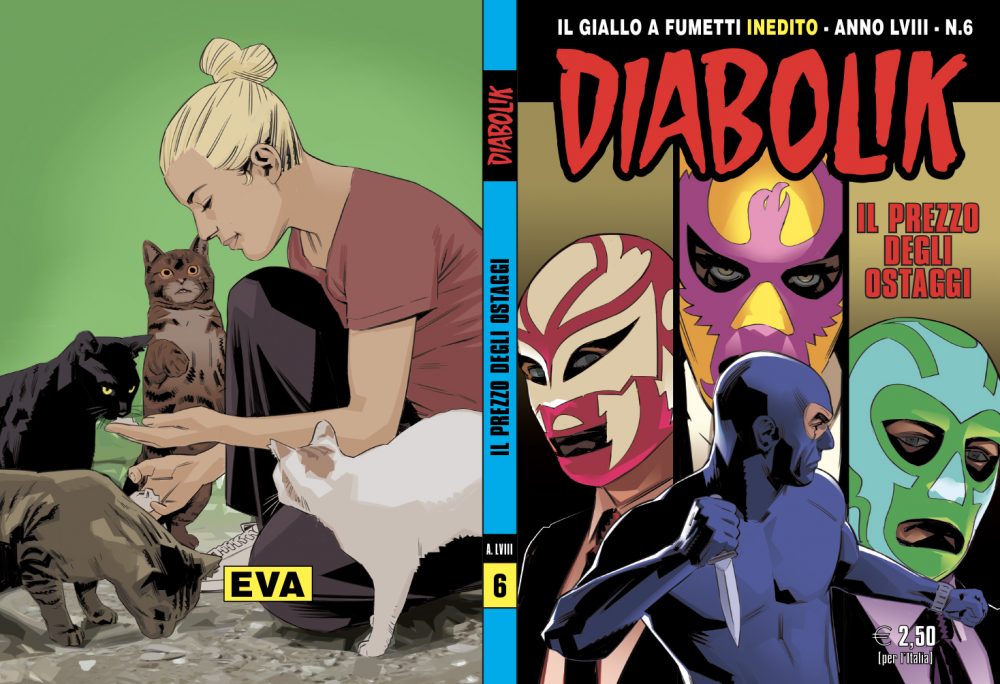 Diabolik Anno LVIII n. 6 – 1° giugno, copertina di Matteo Buffagni