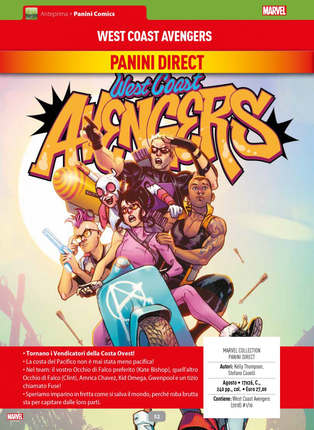 West Coast Avengers su Anteprima
