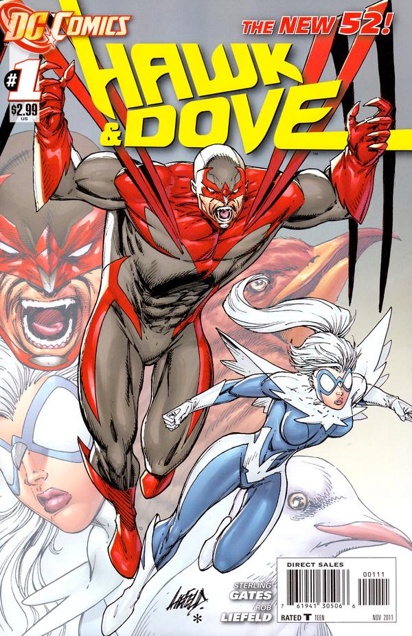 Hawk & Dove #1, copertina di Rob Liefeld