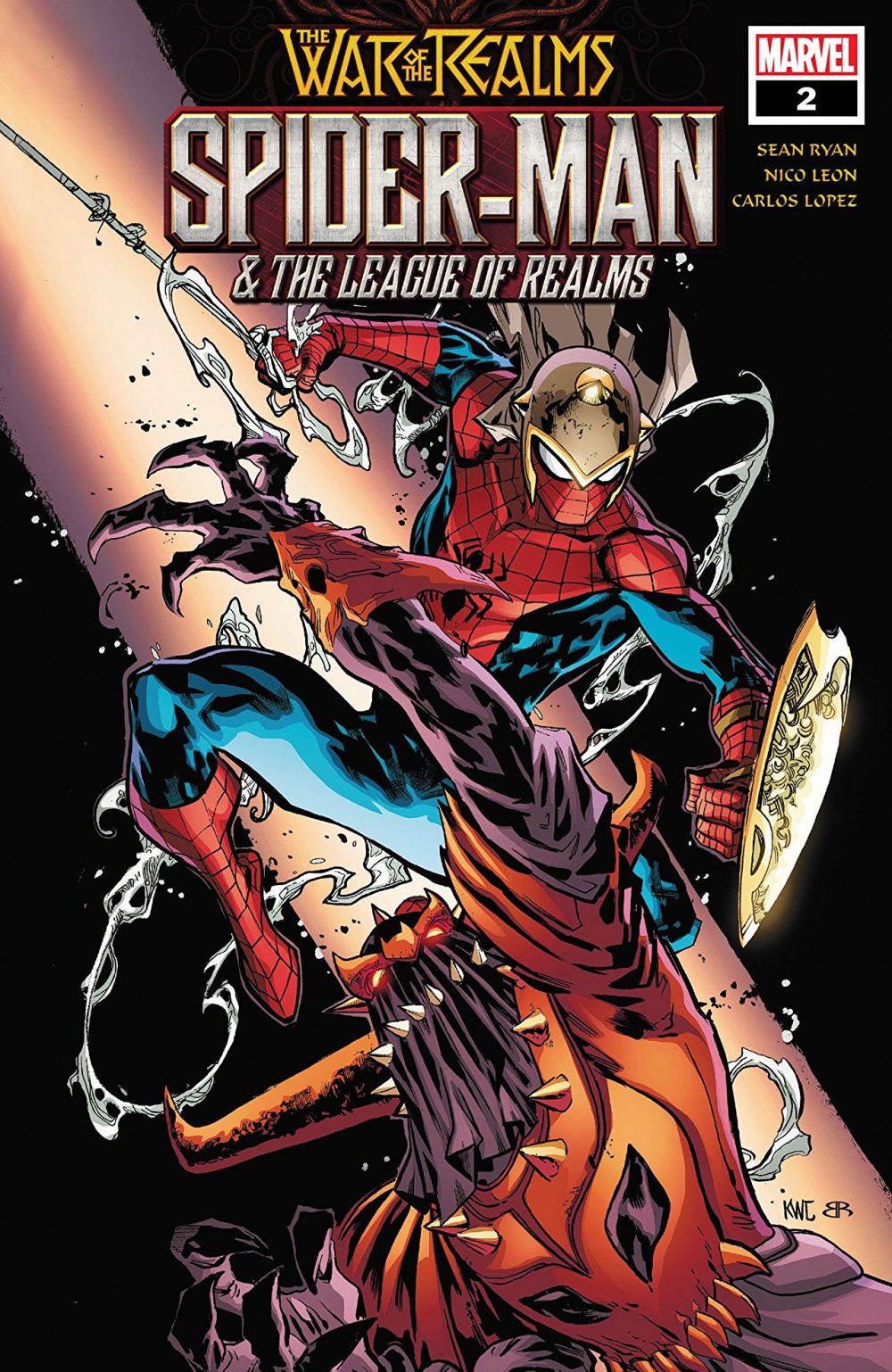 War of the Realms: Spider-Man & The League of the Realms #2, copertina di Ken Lashley