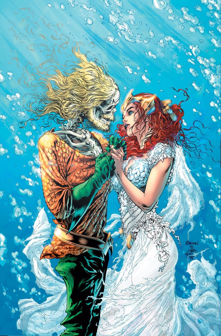 Aquaman #48, copertina di Robson Rocha