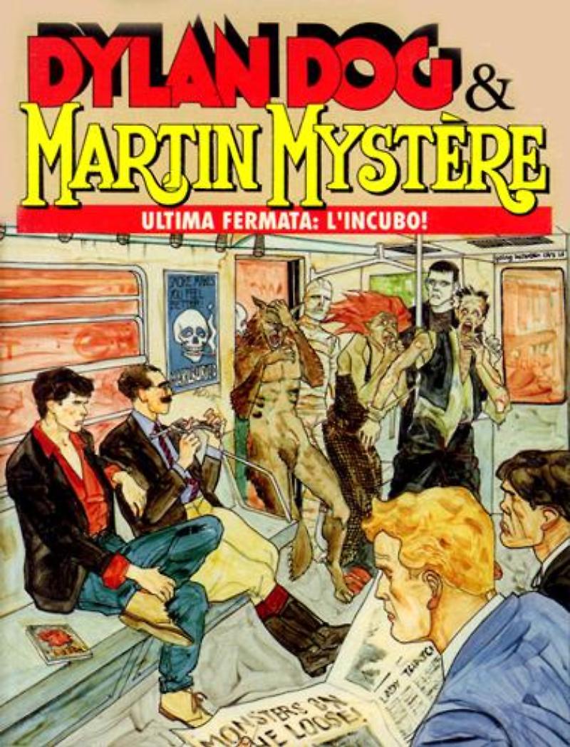 Dylan Dog & Martin Mystère - Ultima fermata: l'incubo!, copertina di Angelo Stano