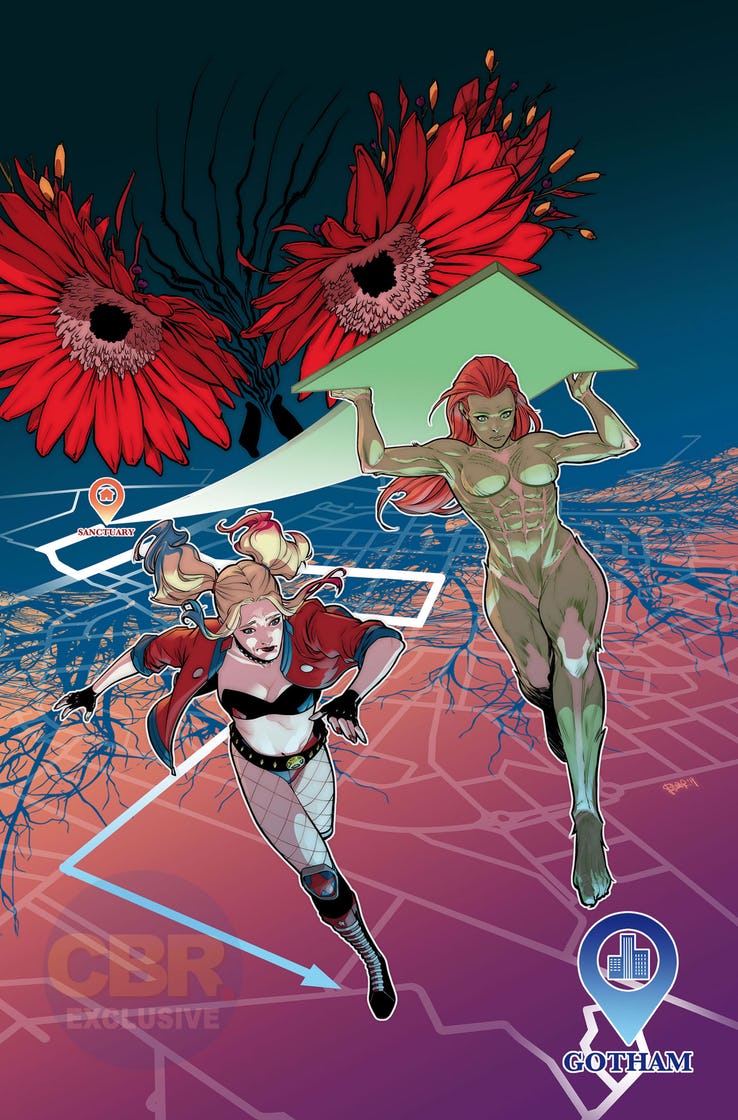 Harley Quinn and Poison Ivy #1, copertina di Elena Casagrande