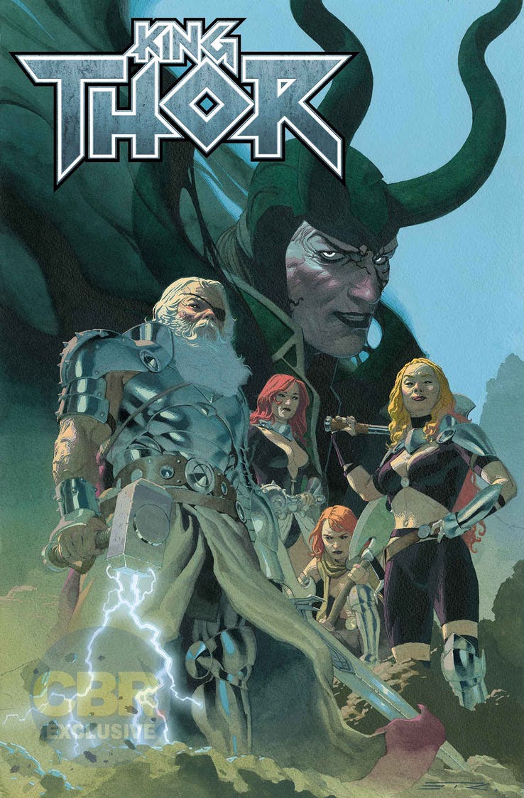 King Thor #1, copertina di Esad Ribic