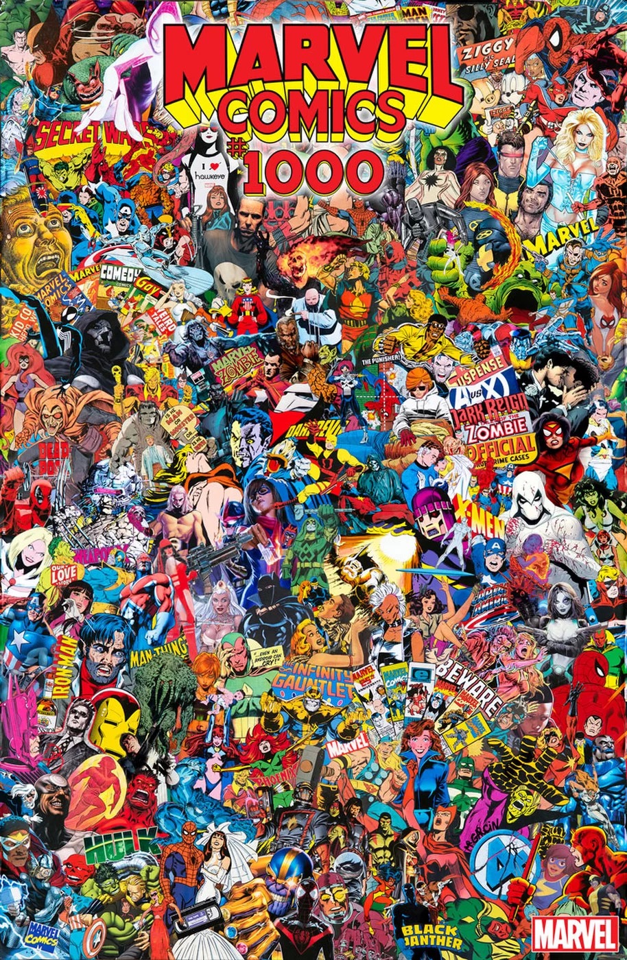 Marvel Comics #1000, variant cover di Mr. Garcin (versione precedente)