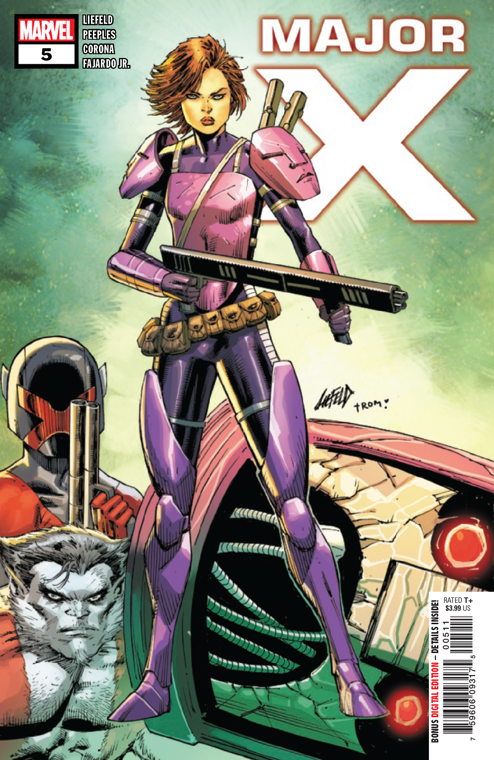 Major X #5, copertina di Rob Liefeld