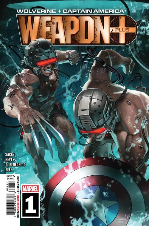 Wolverine & Captain America: Weapon Plus #1, copertina di Skan