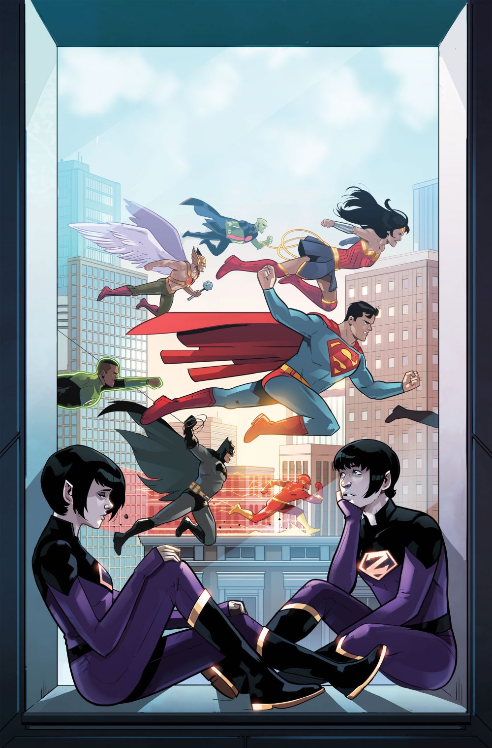 Wonder Twins #7, copertina di Stephen Bryne