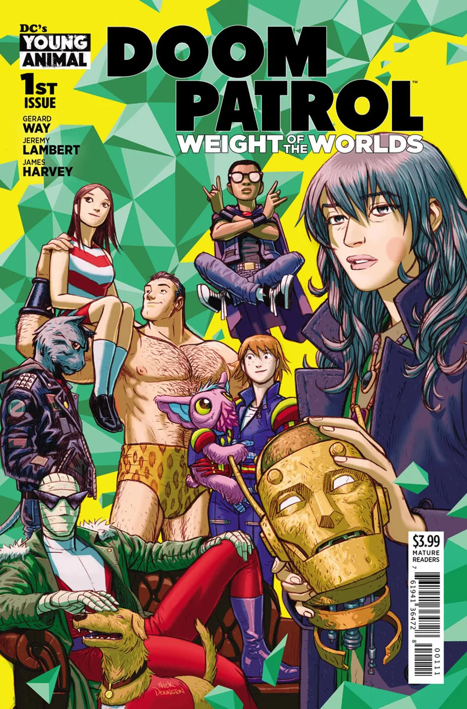 Doom Patrol: Weight of the Worlds #1, copertina di Nick Derington