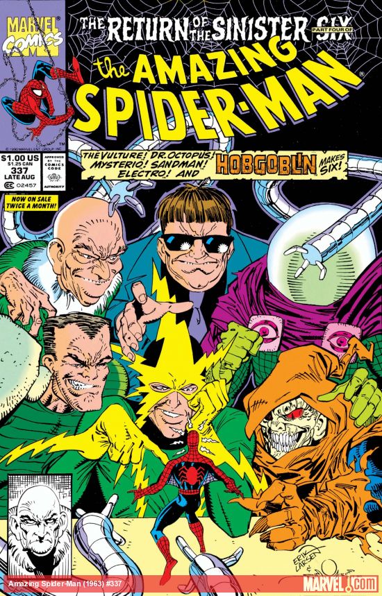 Amazing Spider-Man #337, copertina di Erik Larsen