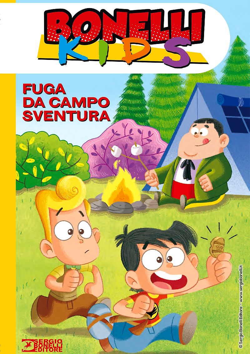 Bonelli Kids: Fuga da Campo Sventura, copertina di Luca Bertelè