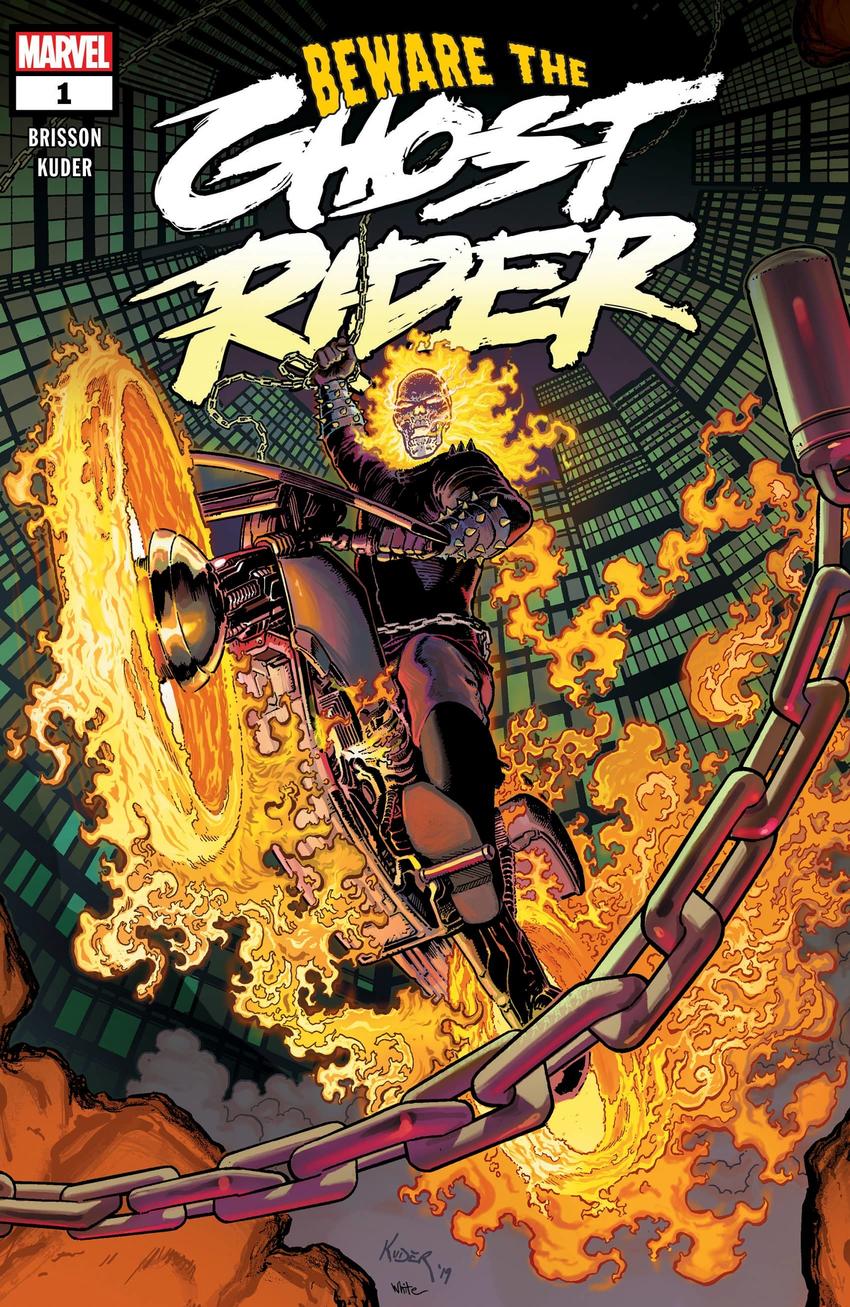 Ghost Rider #1, copertina di Aaron Kuder