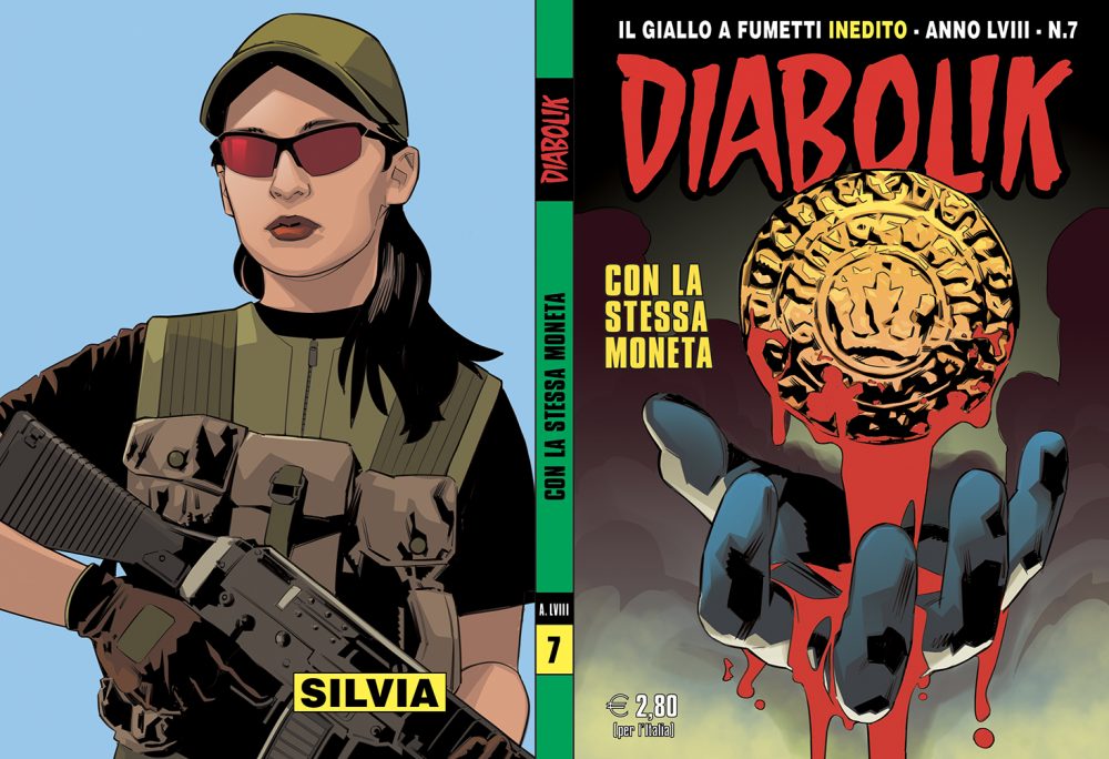 Diabolik Anno LVIII n. 7 – 1° luglio, copertina di Matteo Buffagni