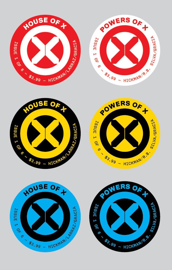 Loghi di House of X e Powers of X di Tom Muller