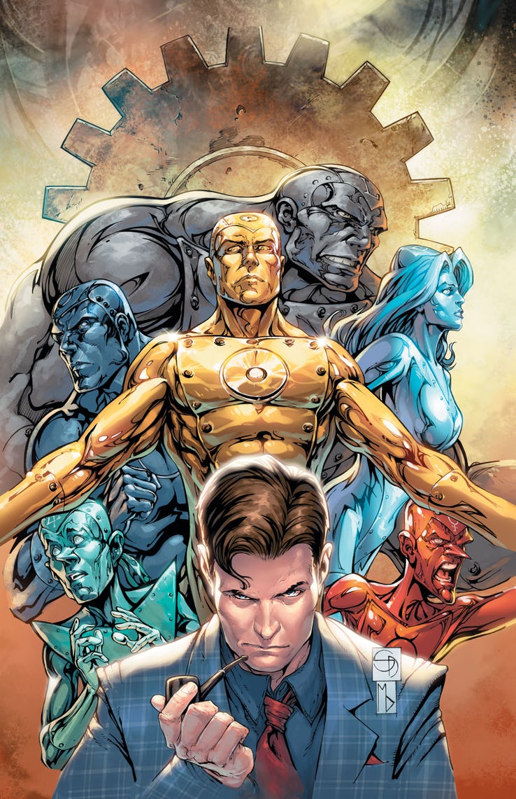 Metal Men #1, copertina di Shane Davis