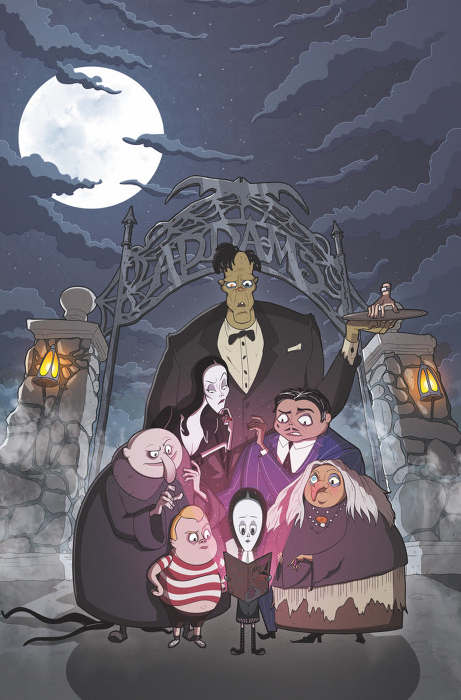 The Addams Family: The Body Issue #1, copertina di Philip Murphy