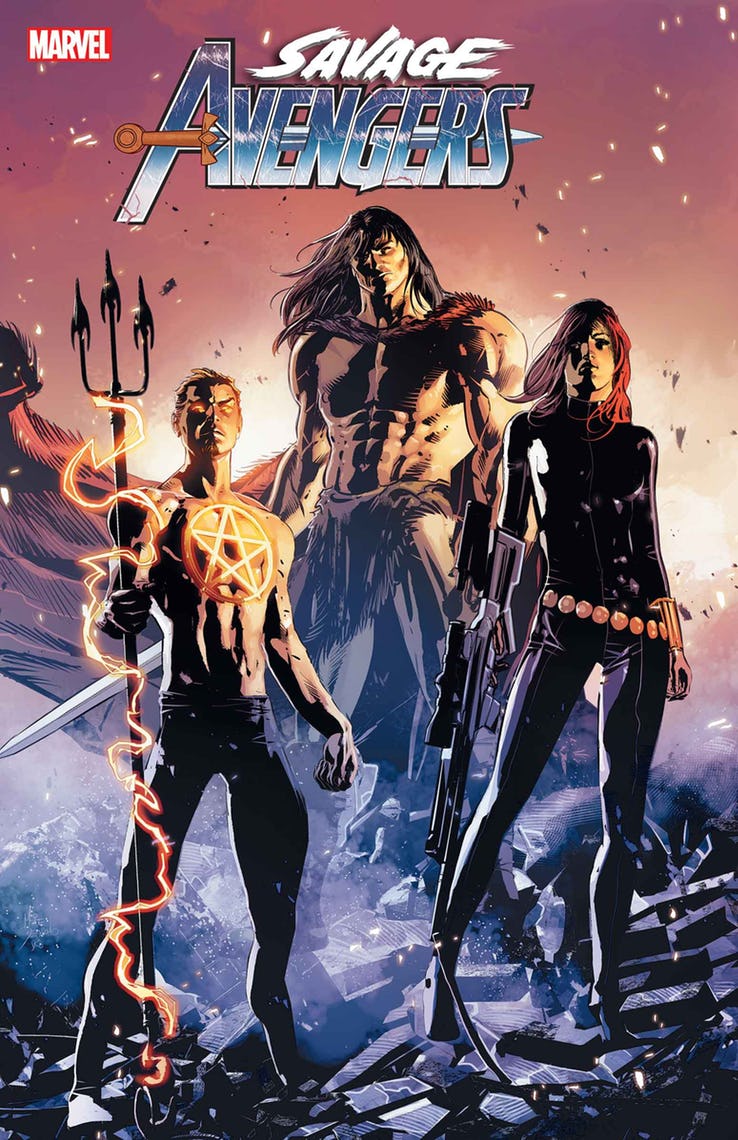 Savage Avengers Annual #1, copertina di Mike Deodato Jr