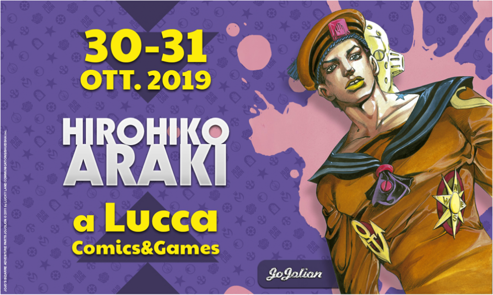 Hirohiko Araki a Lucca Comics & Games 2019