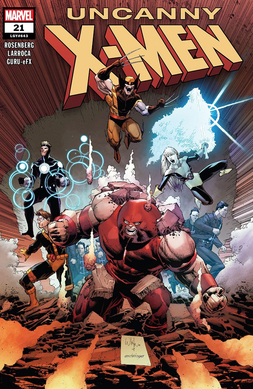 Uncanny X-Men #21, copertina di Whilce Portacio