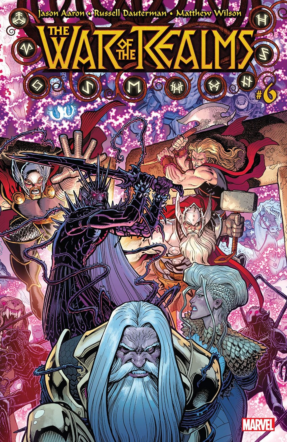 War of the Realms #6, copertina di Arthur Adams