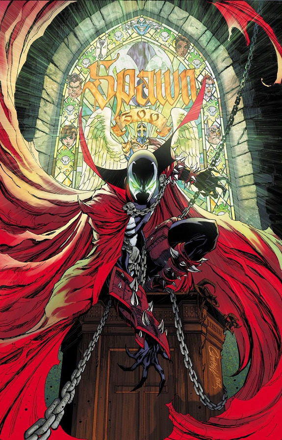 Spawn #300, variant cover di J. Scott Campbell