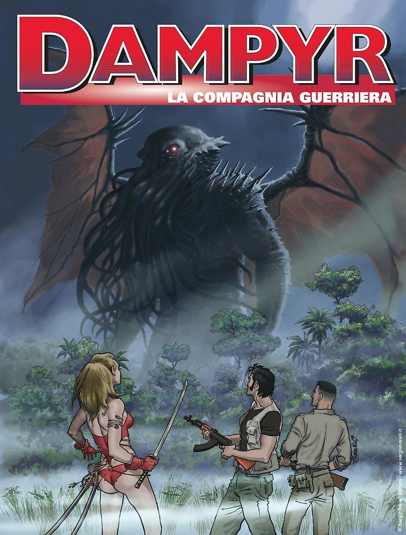 Dampyr 232: La compagnia guerriera, copertina di Enea Riboldi