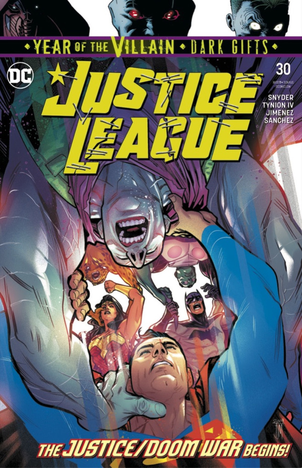 Justice League #30, copertina di Francis Manapul