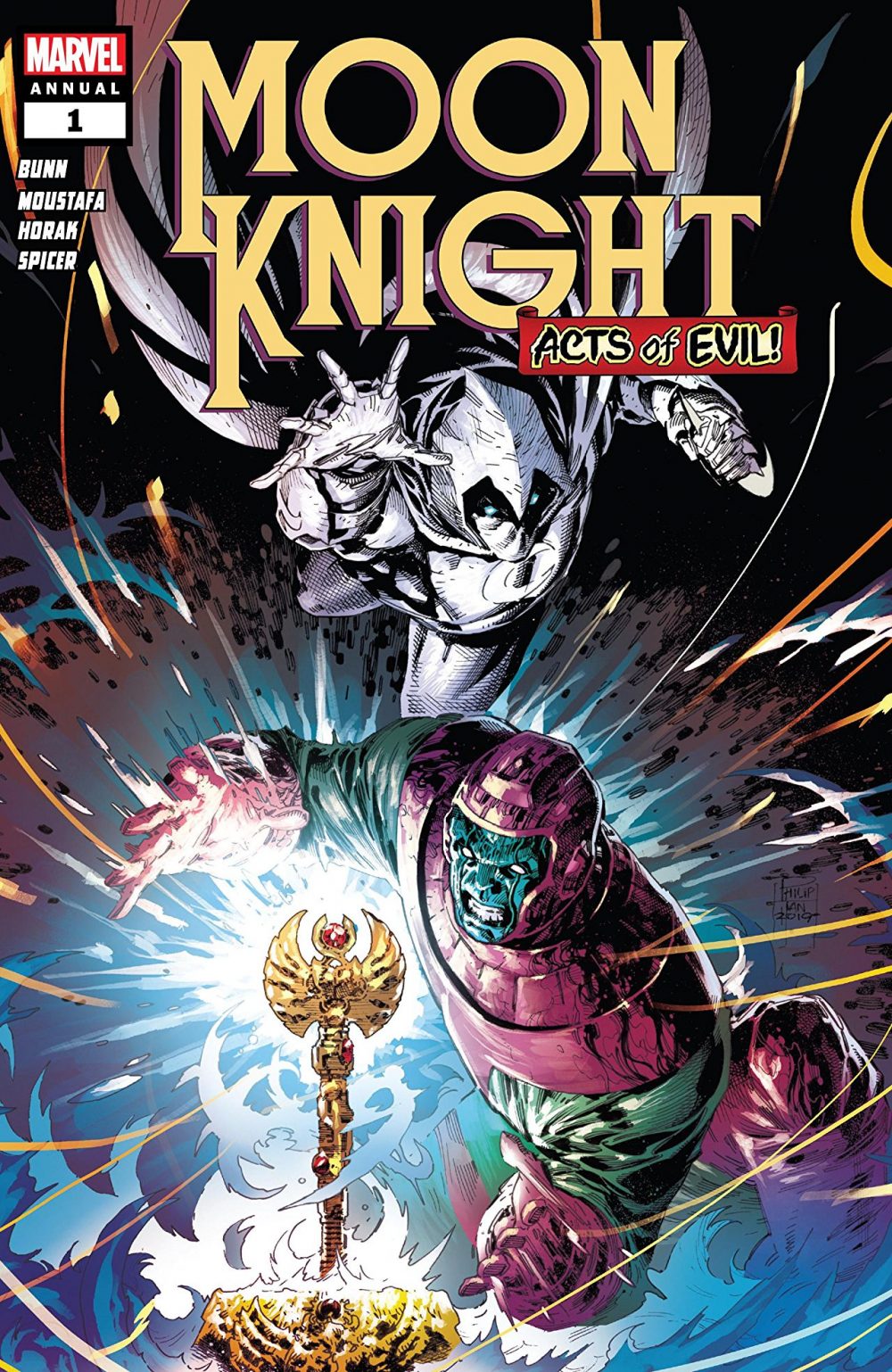 Moon Knight Annual #1, copertina di Philip Tan