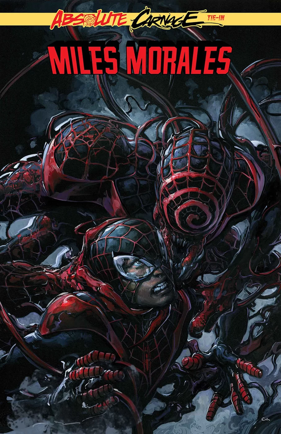 Absolute Carnage: Miles Morales #1, copertina di Clayton Crain