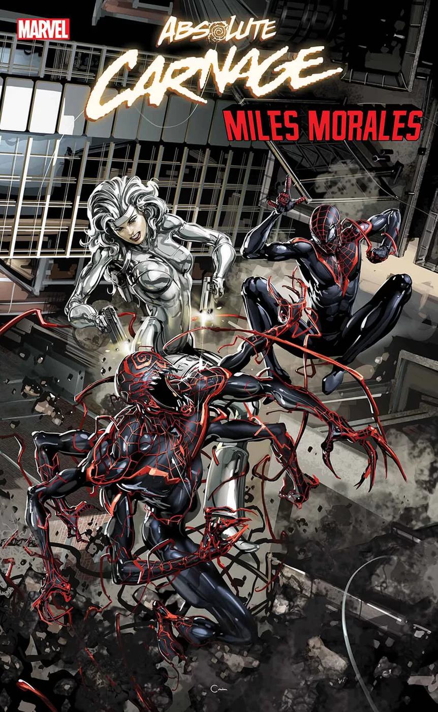 Absolute Carnage: Miles Morales #2, copertina di Clayton Crain