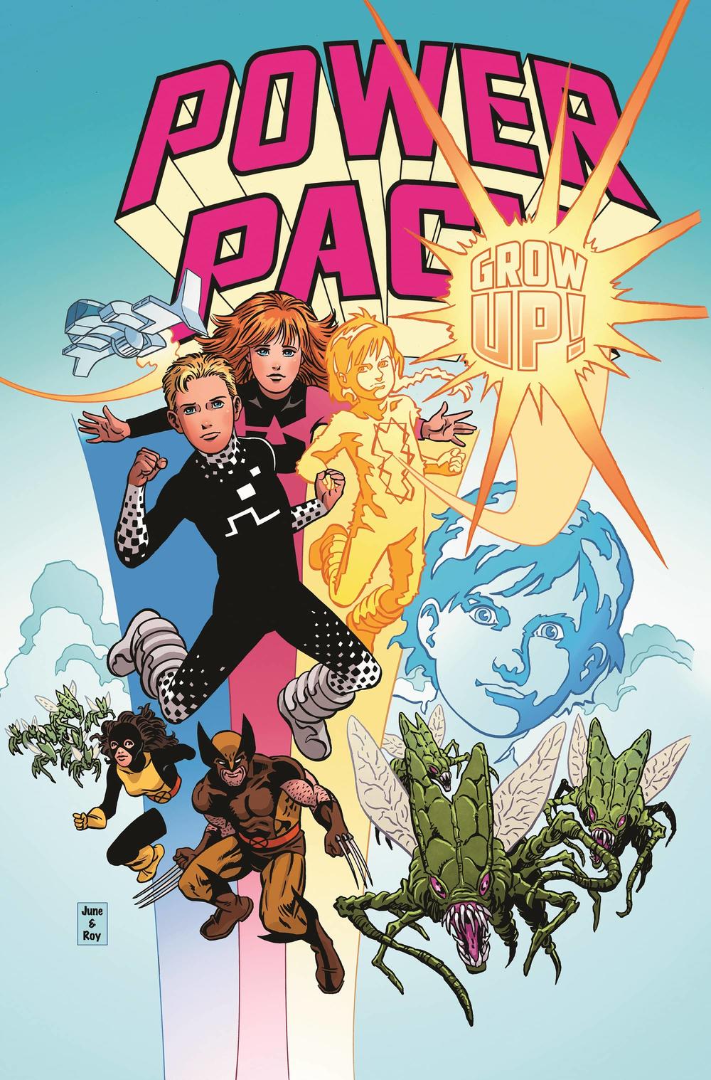 Power Pack Grow Up #1, copertina di June Brigman