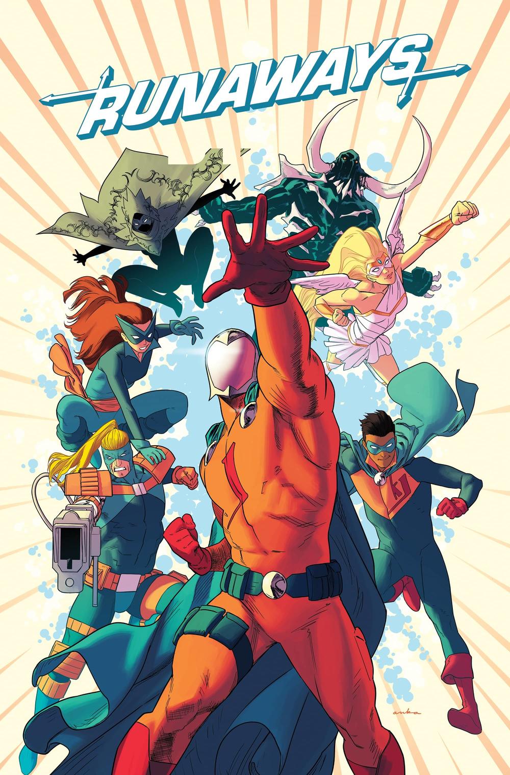 Runaways #27, copertina di Kris Anka