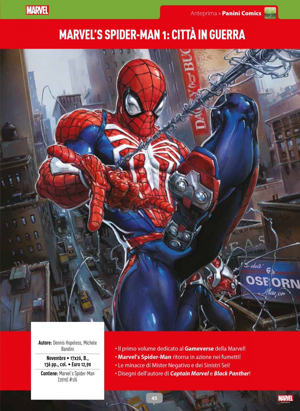 Marvel's Spider-Man: Città in guerra su Anteprima