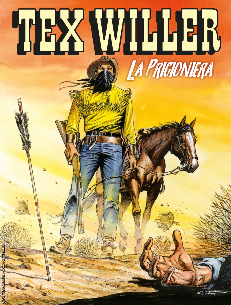 Tex Willer 8: La prigioniera, copertina di Maurizio Dotti