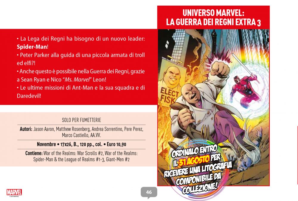 Universo Marvel: La Guerra dei Regni Extra 3 su Anteprima