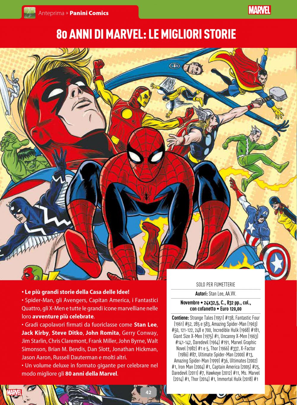 80 anni di Marvel: le migliori storie su Anteprima