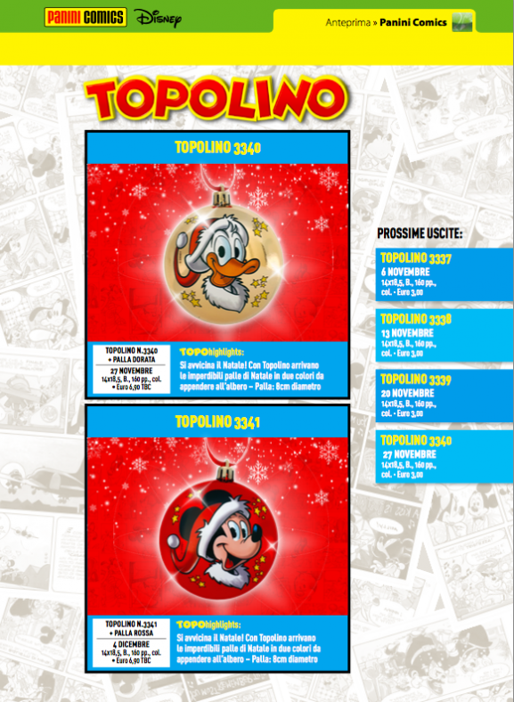 Topolino palle di Natale