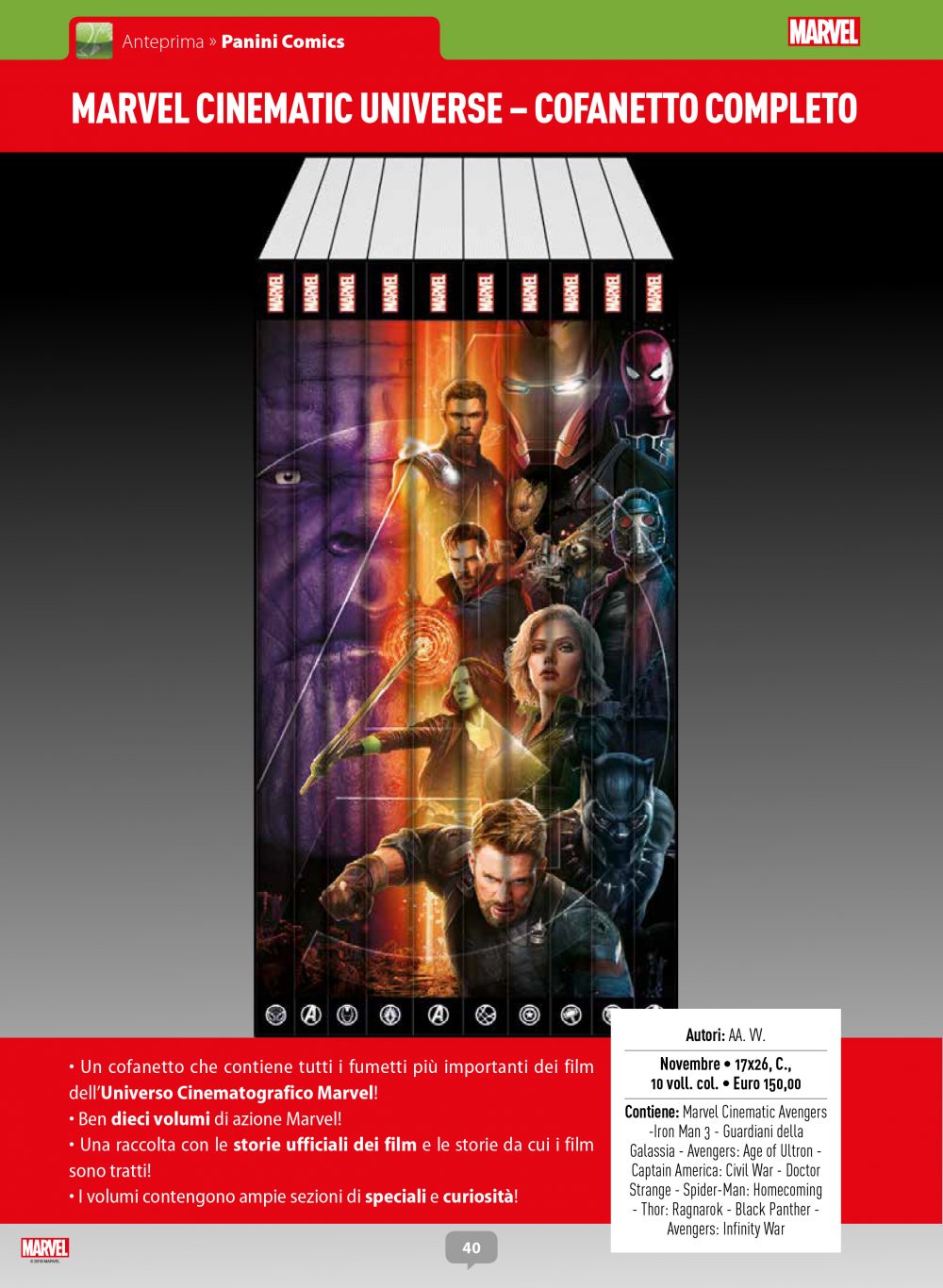 Marvel Cinematic Universe: Cofanetto Completo su Anteprima