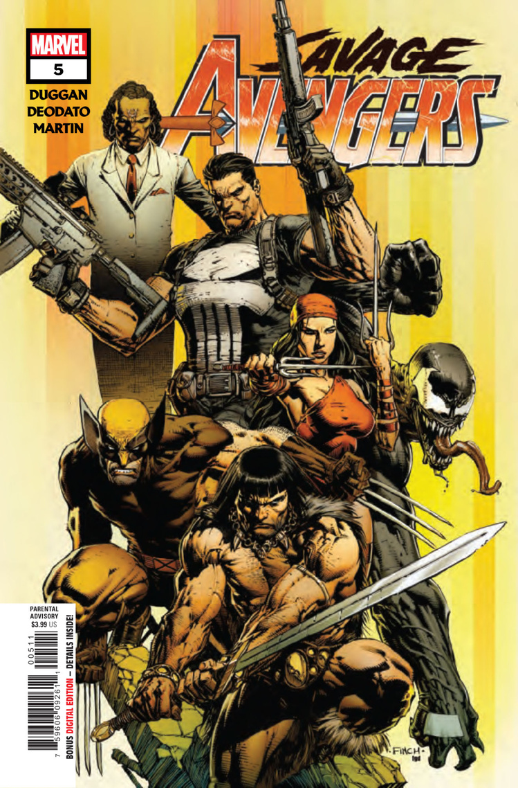 Savage Avengers #5, copertina di David Finch