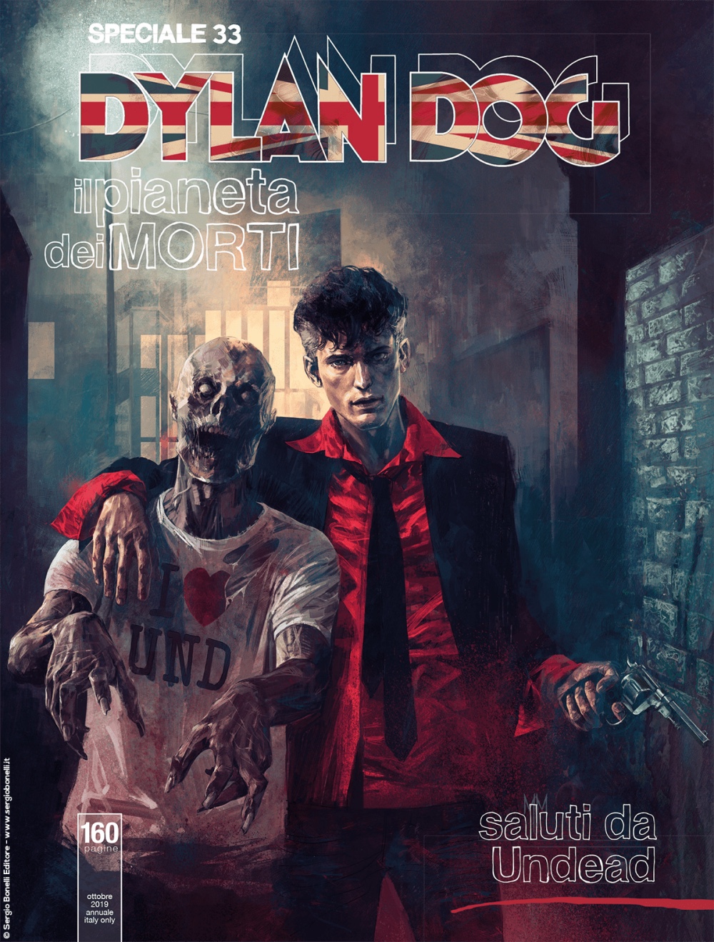 Speciale Dylan Dog 33: Saluti da Undead, copertina di Marco Mastrazzo