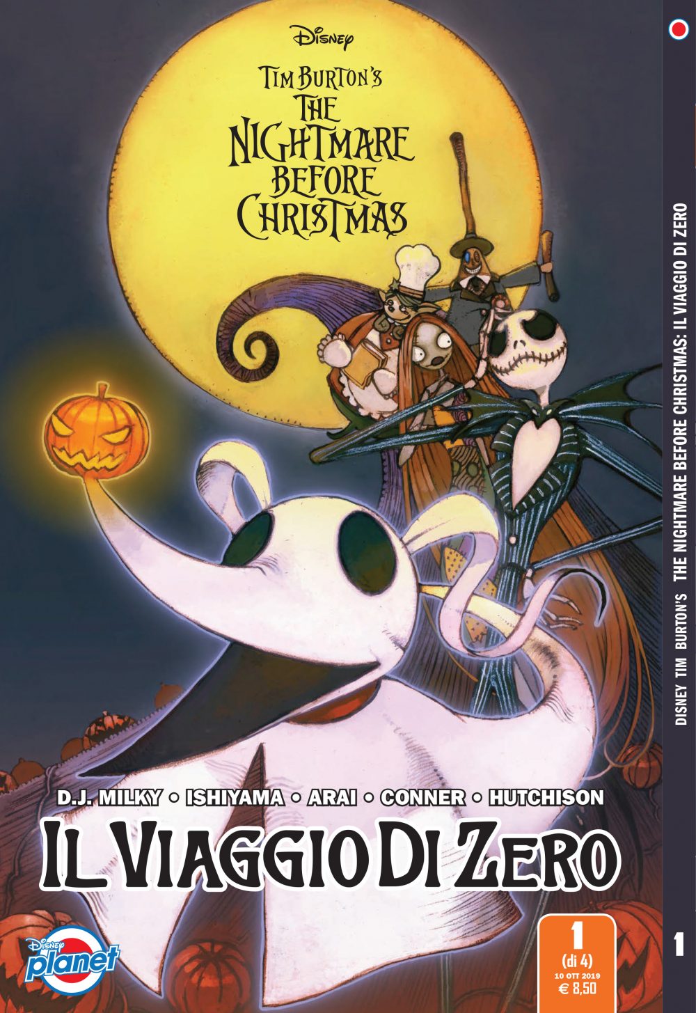 Tim Burton’s The Nightmare Before Christmas: Il viaggio di Zero, copertina di Kei Ishiyama