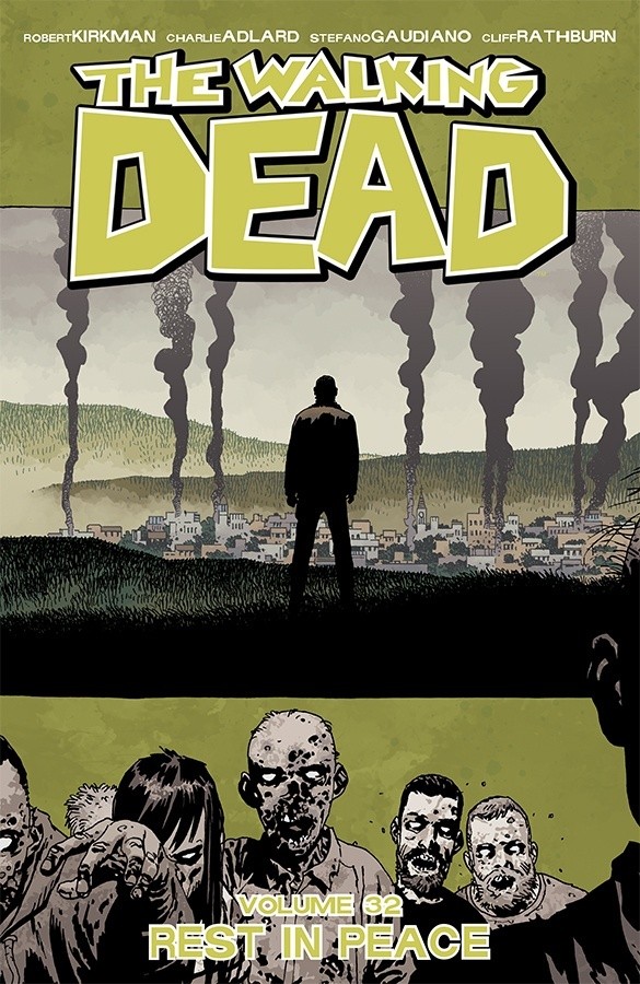 The Walking Dead TP 32: Rest in Peace, copertina di Charlie Adlard