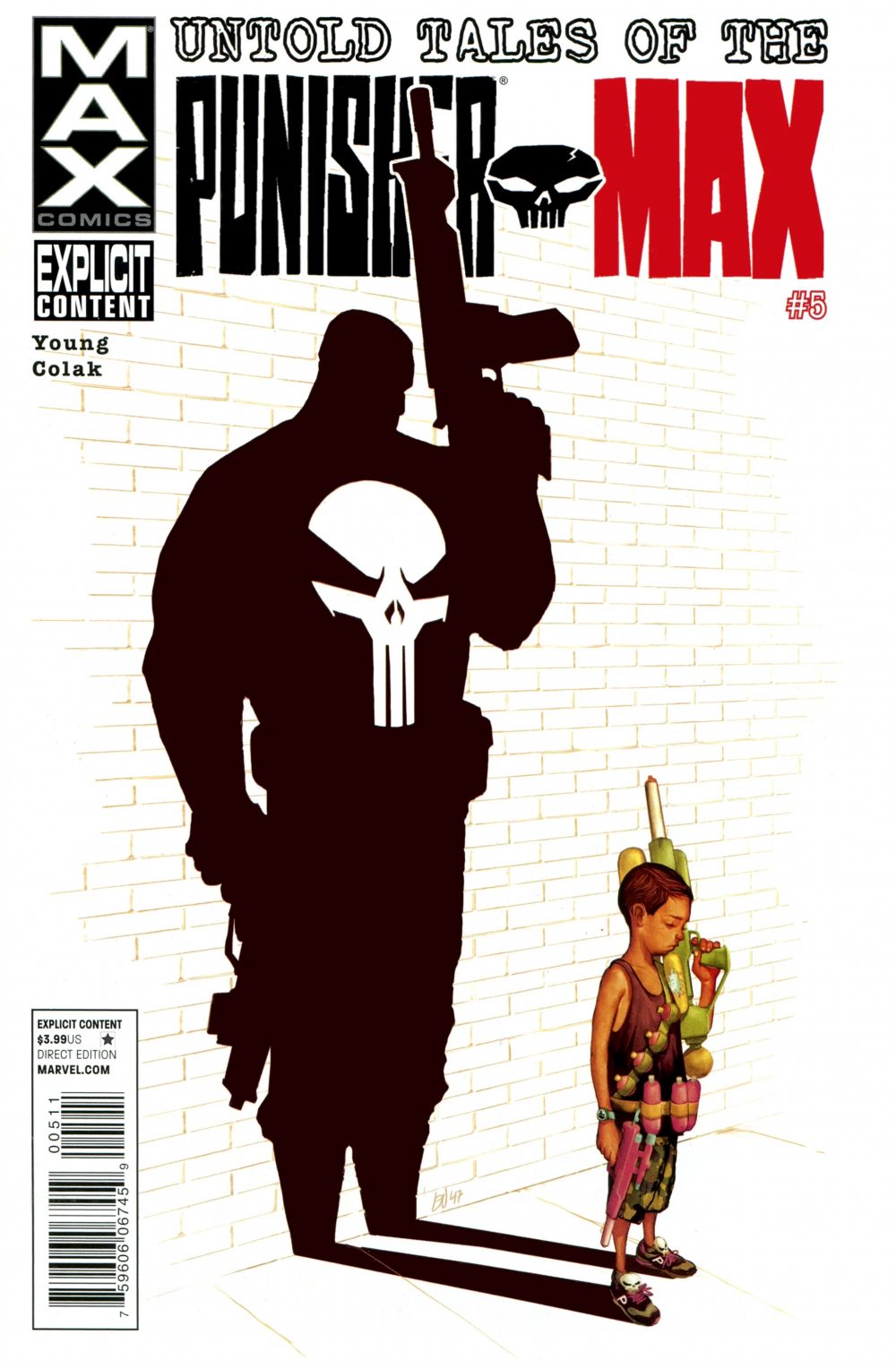 Untold Tales of Punisher MAX #5, copertina di Mike Del Mundo