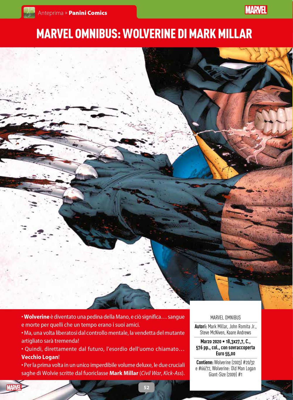 Wolverine di Mark Millar su Anteprima