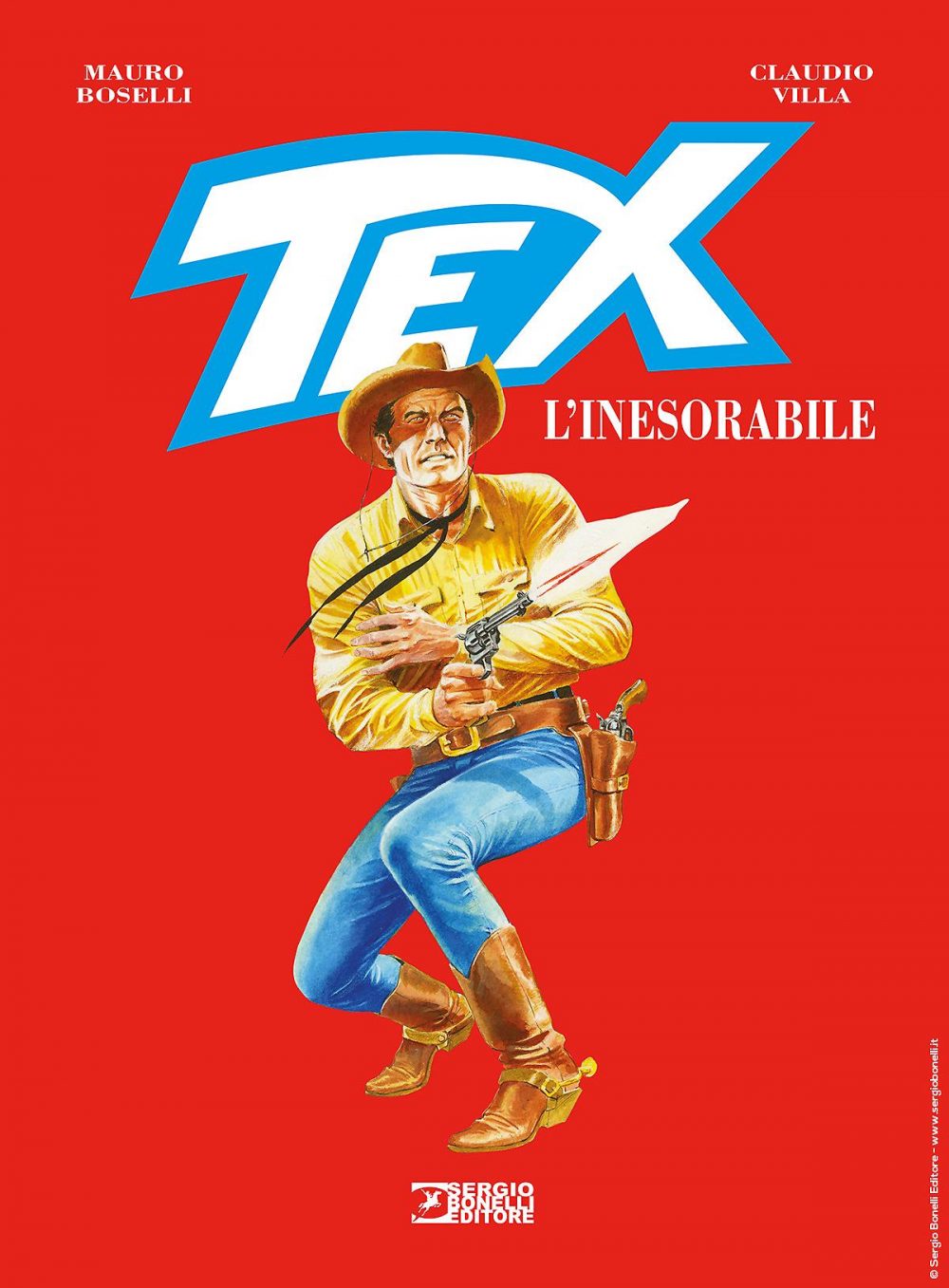 Speciale Tex 35: Tex l'inesorabile, copertina di Claudio Villa (edizione da libreria)