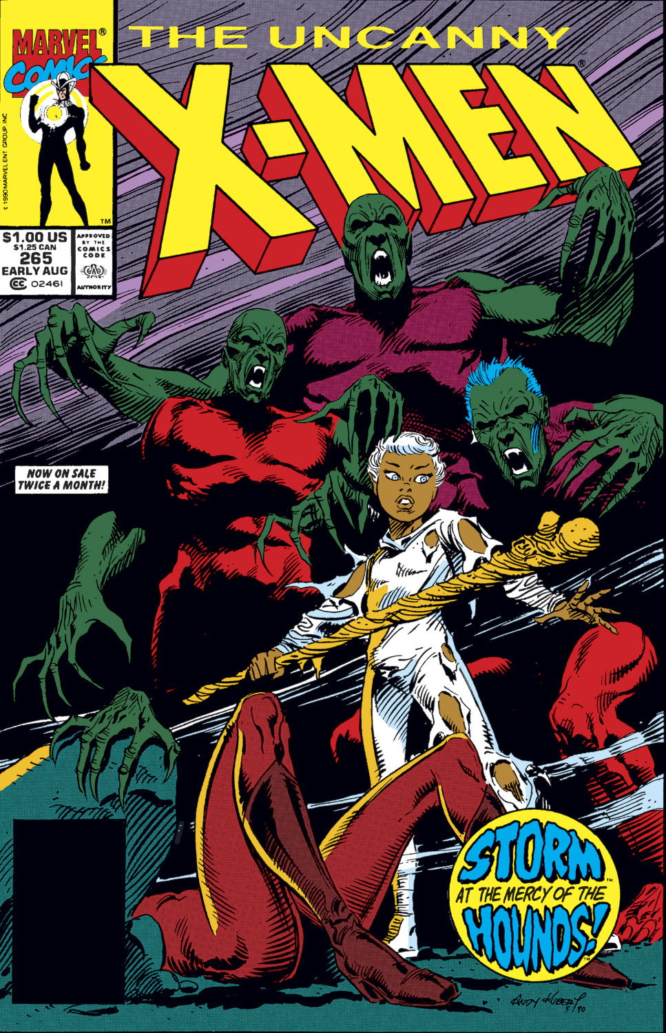 Uncanny X-Men #265, copertina di Andy Kubert