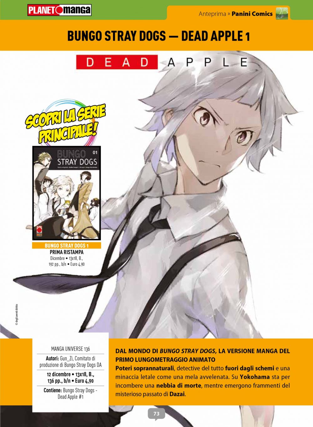 Bungo Stray Dogs – Dead apple, Anteprima