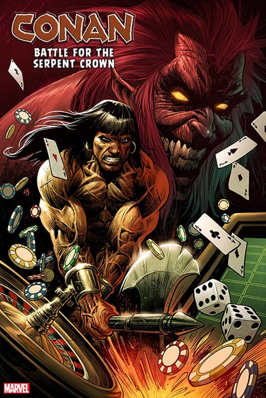 Conan: Battle for the Serpent Crown #1, copertina di Luke Ross