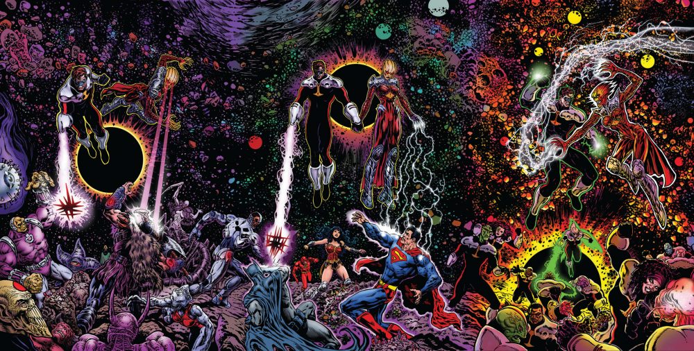 Green Lantern: Blackstars #1, #2, #3, copertina componibile di Liam Sharp